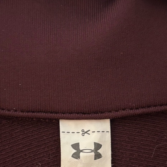 Under Armour Women's Half Zip Purple/Red Cold Gear Long Sleeve Workout Jacket L - Picture 4 of 6